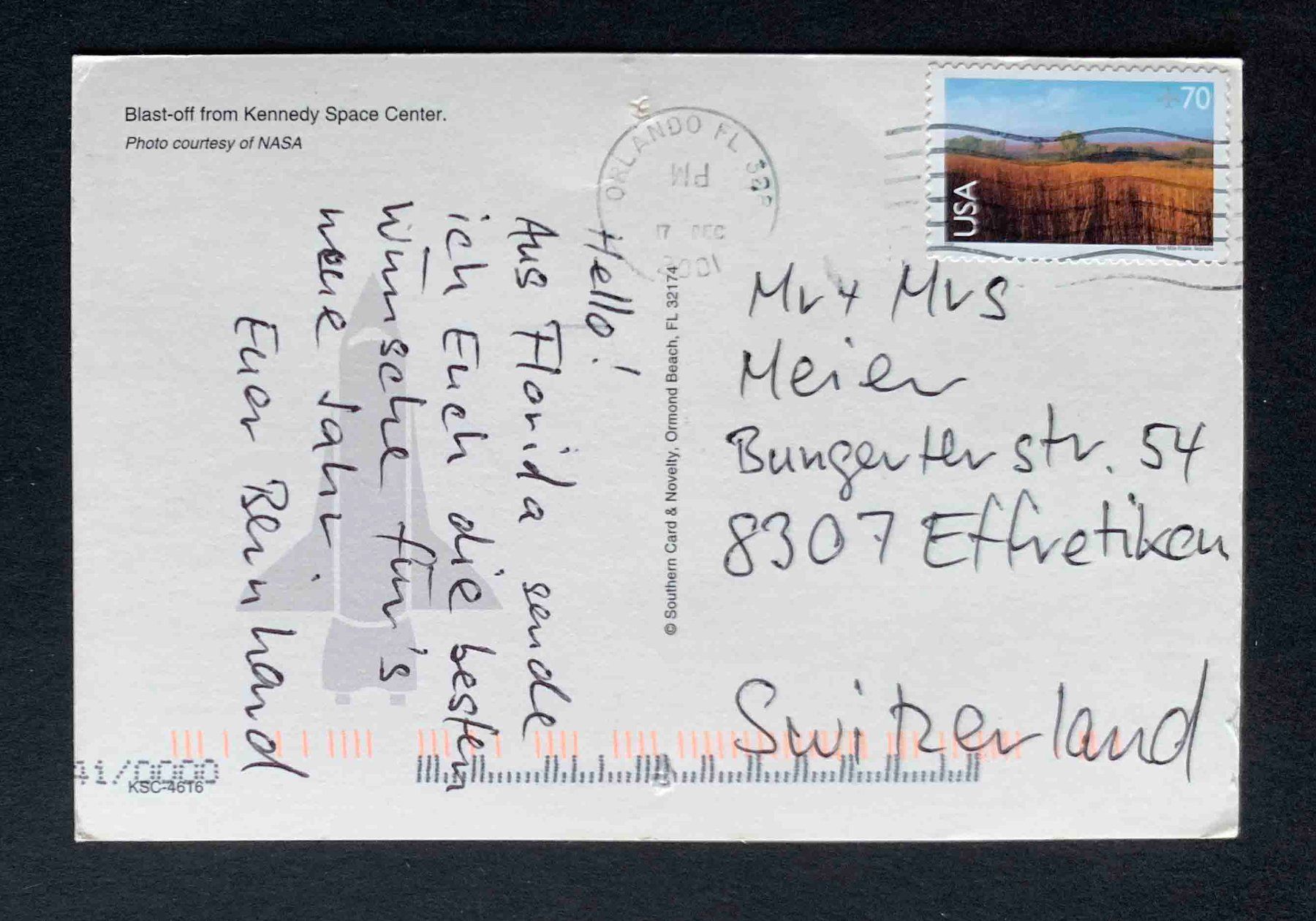 Cartoline postali: AK Kennedy space Center NASA – Usato da Goldau venduto da Balkonia09 1