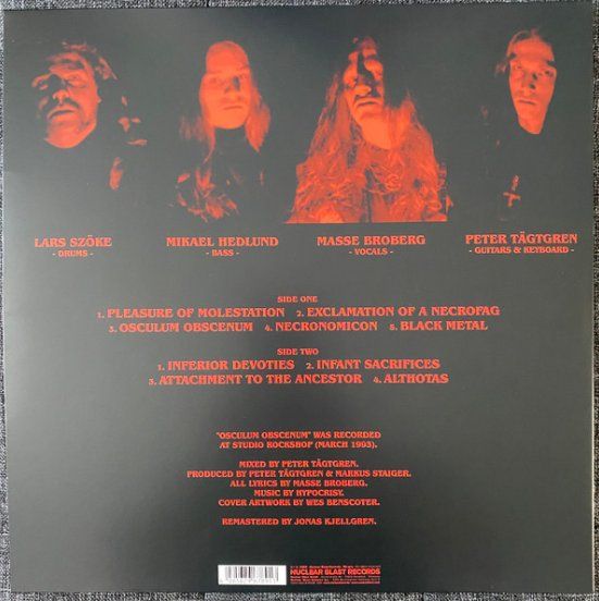 Vinyles: Hypocrisy Osculum Obscenum, Vinyle Purple, édition limité... – D'occasion à Etoy par vin_hss9 1