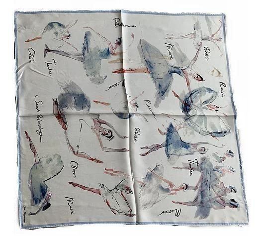 Foulard & Sciarpe: Silk Scarf / Ballet Dancer – Nuovo e nell'imballaggio originale da Egg b. Zürich venduto da SuperfastSpinone 1