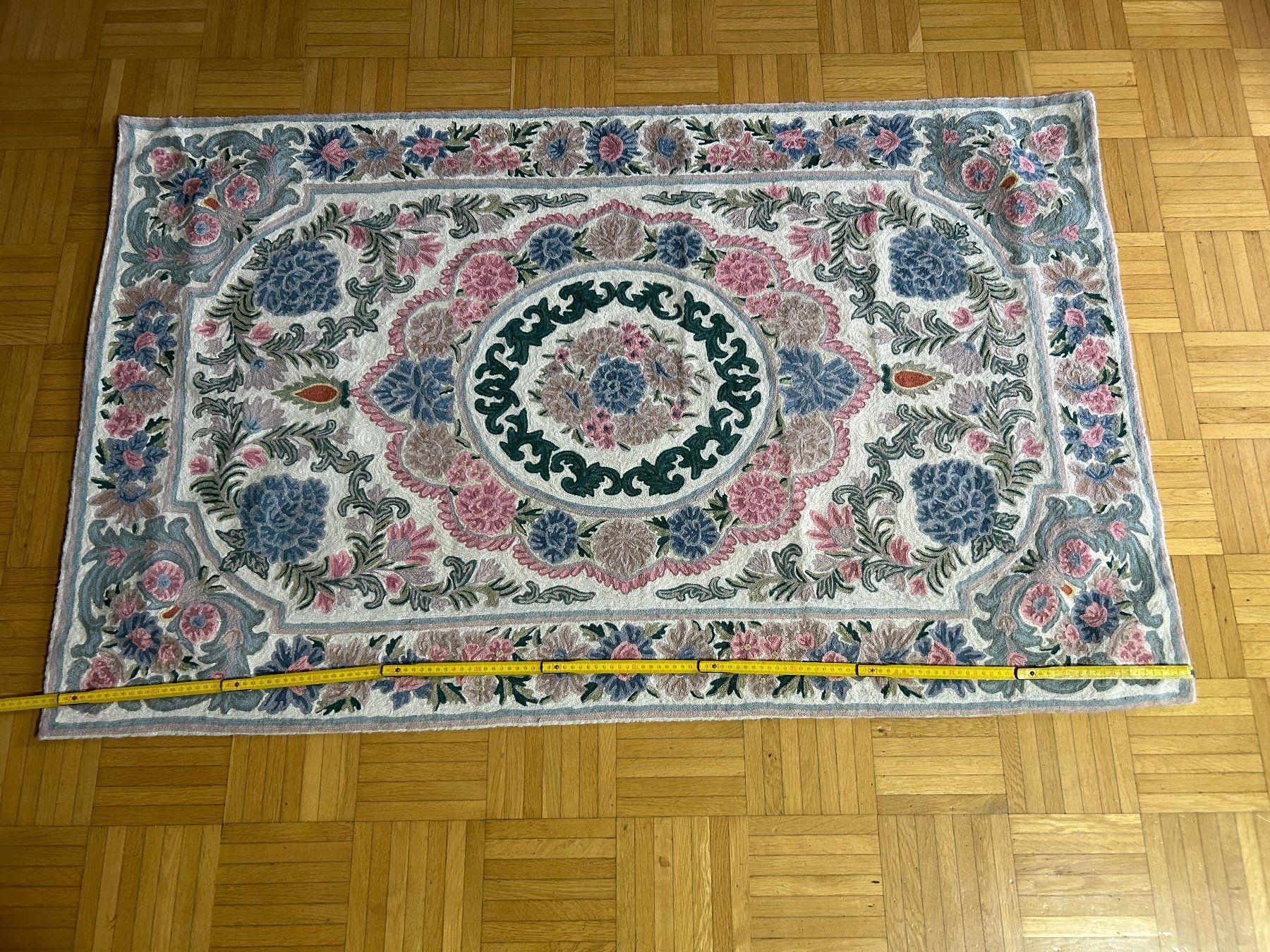 Tappeti: Schöner Blumenteppich, 147x91cm, Pastellfarben – Usato da Root venduto da msshop 2