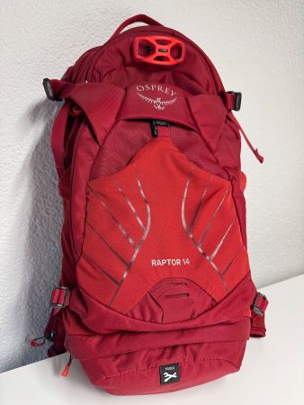 Osprey Raptor 14 rot mit Trinksystem wie neu