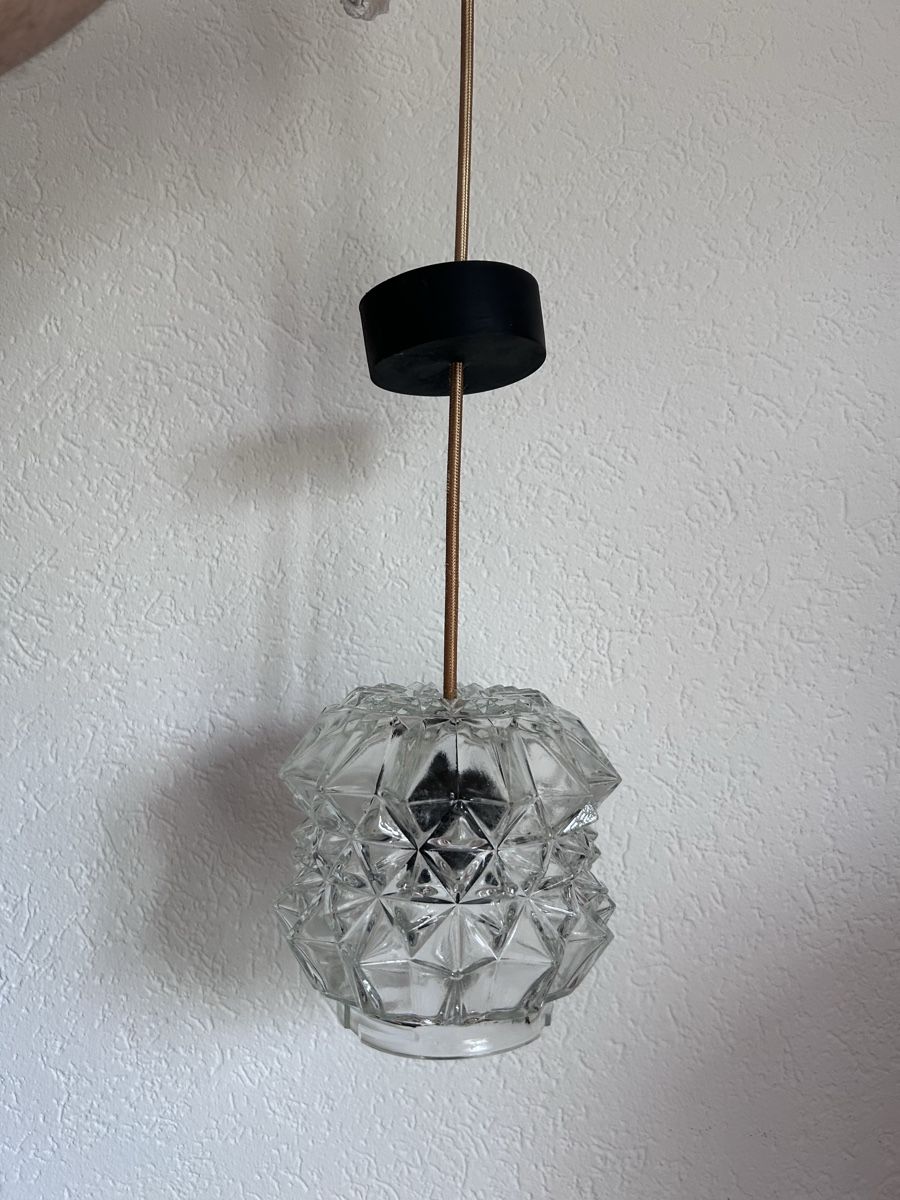 Kronleuchter & Deckenlampen: Deckenlampe Glas Pendelleuchte Mid-Century Stil – Gebraucht aus Zürich von ann_9fv5