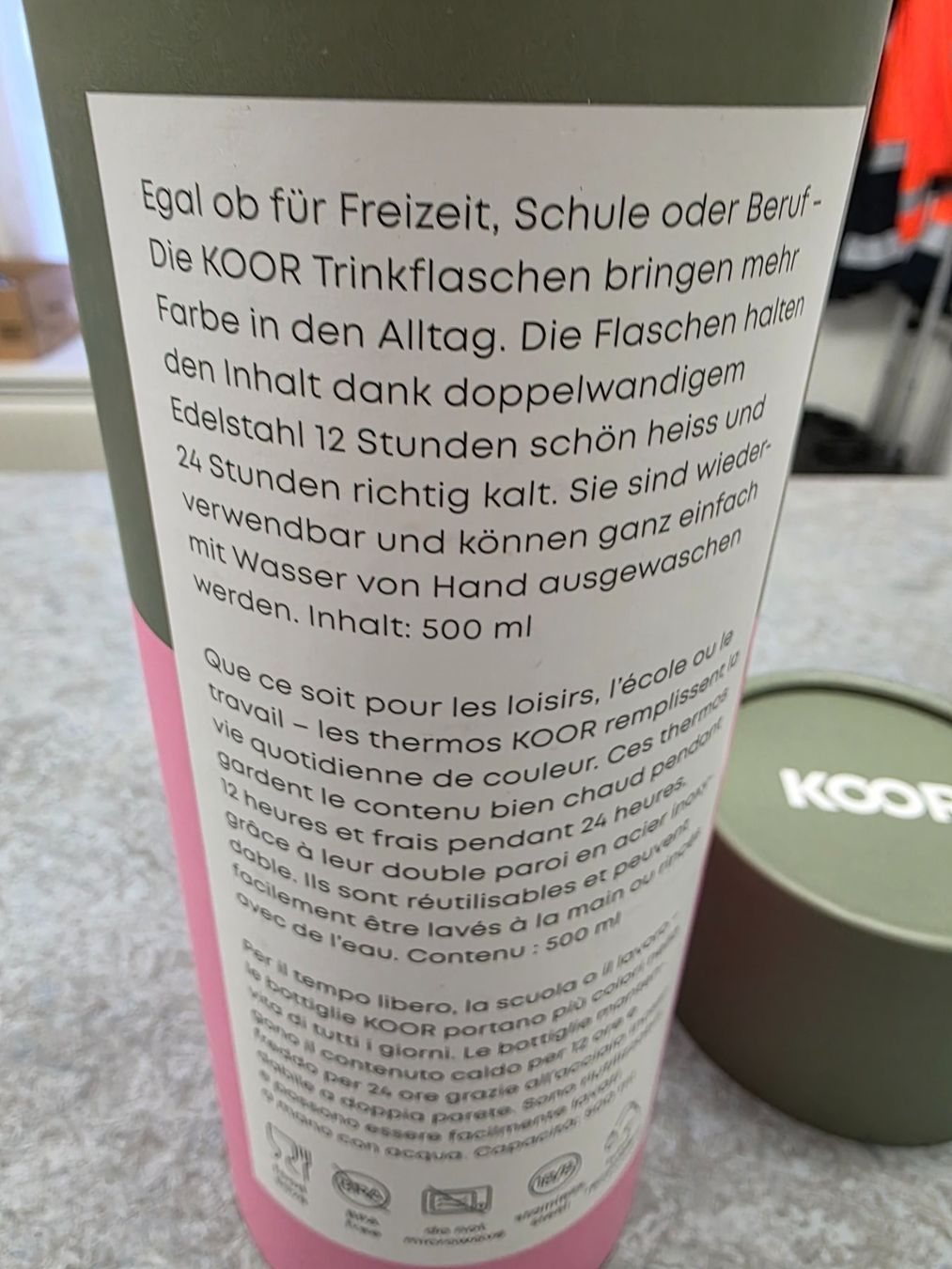 Borracce & Thermos: Koor Trinkflasche – Nuovo e nell'imballaggio originale da Lostorf venduto da rubileo 2