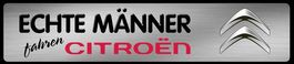 Blechschild-ECHTE MÄNNER FAHREN CITROEN