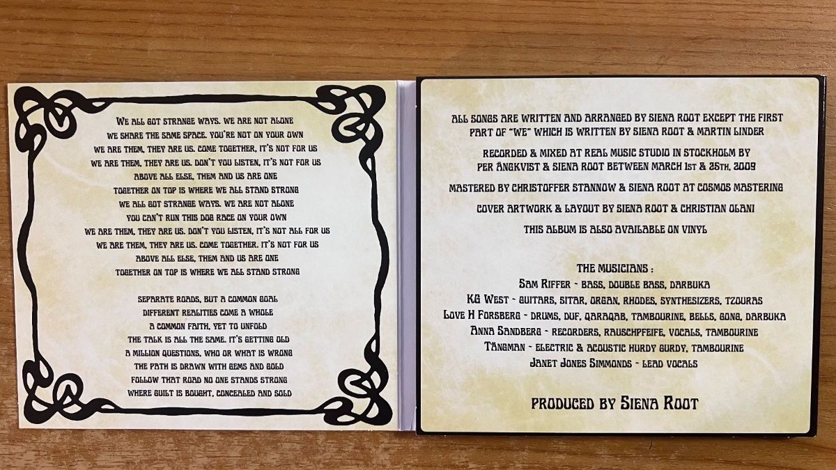 CD: Siena Root - Different Realities / CD - 1.Sweden-Press. 2009 – Usato da Gais venduto da soundcave57 2