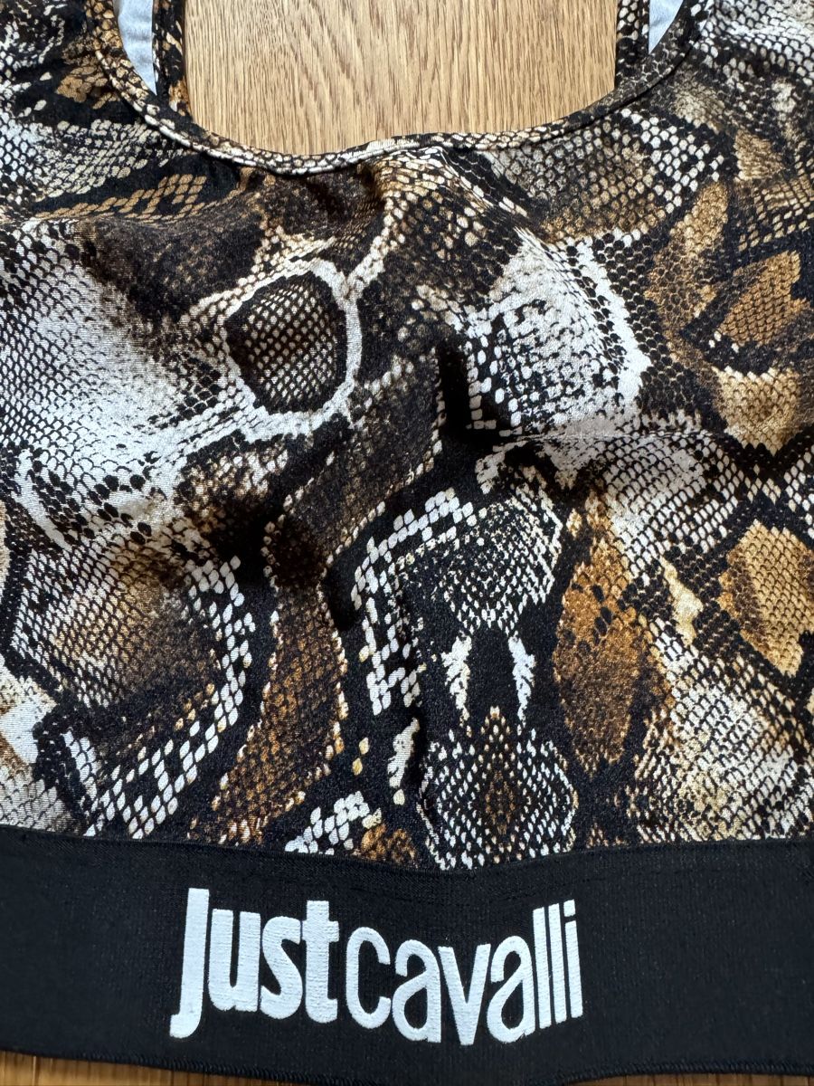 Roberto Cavalli Tops: Just Cavalli Sport BH, Schlangenmuster – Neu und originalverpackt aus Seon von noe_zz6w 1
