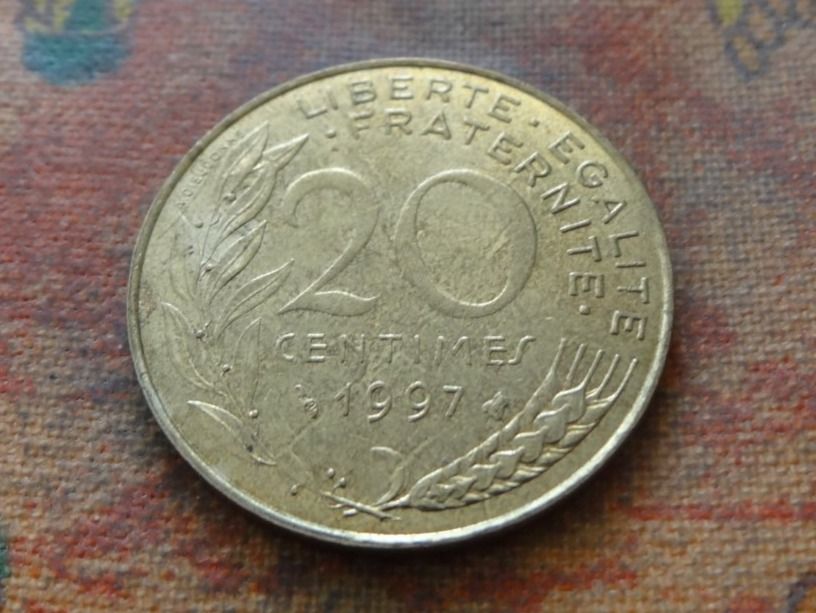 Tutti le monete: FRANCE  20 Centimes  1997  (Z) – Usato da Romanel-sur-Lausanne venduto da Swift13