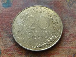 FRANCE  20 Centimes  1997  (Z)
