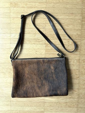 Echtleder Tasche Fell-Optik, Made in Italy