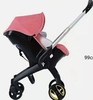 2-in-1 Kinderwagen Buggy Rosa Gold Kombikinderwagen Set