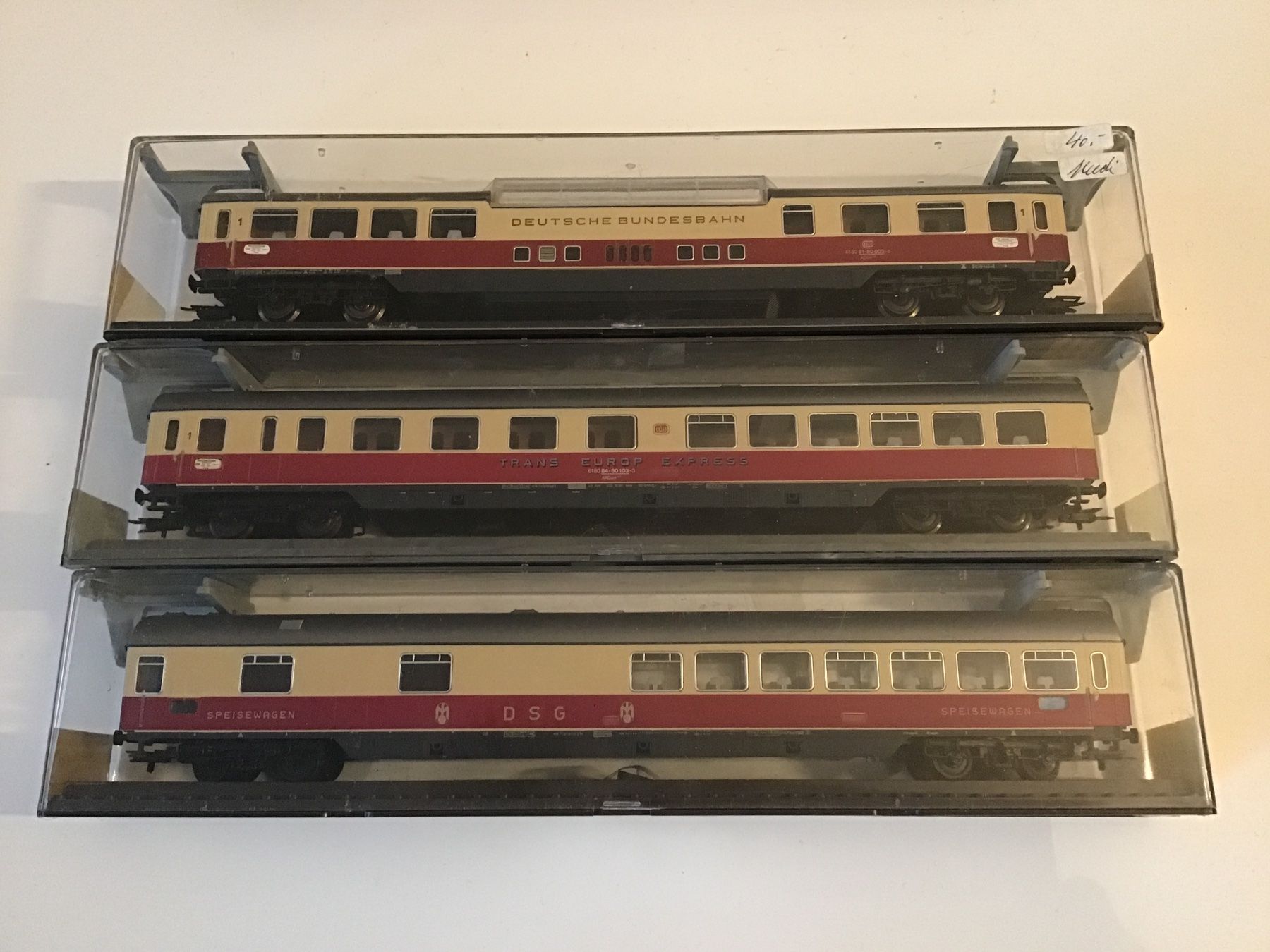 Modellini di ferrovie: ROWA HO Modellbahn Waggons, 3 Stück, - – Usato da Männedorf venduto da Spezial-Modelle
