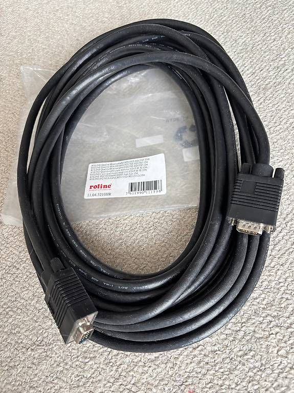 Kabel: Monitorkabel HD 15 ST 10m – Gebraucht aus Schaffhausen von pbrunos1