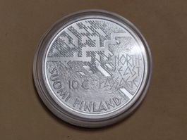 Finnland 10 Euro "A.E. Nordenskiöld" 2007 Silber Kl. Auflage
