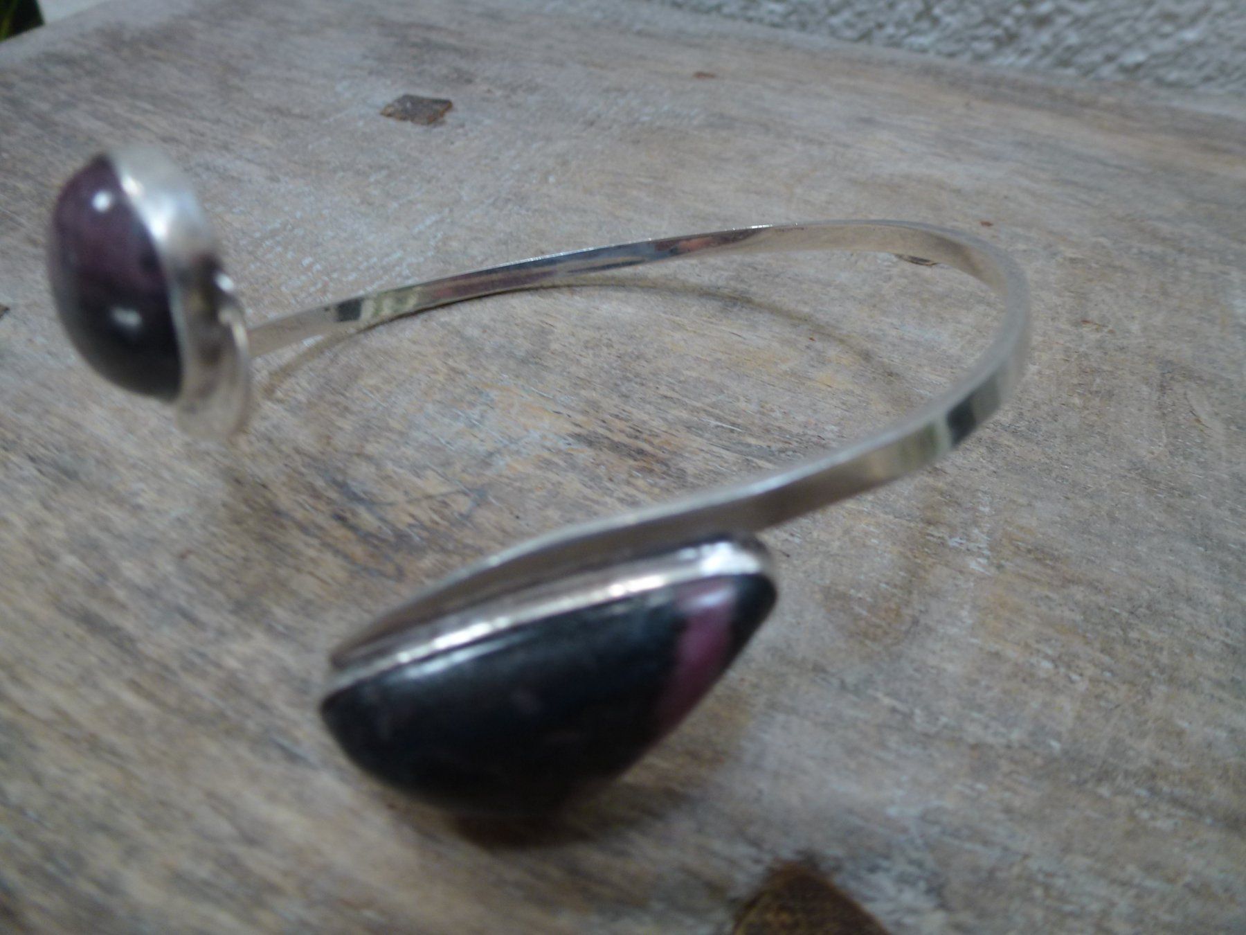 Bracelets: Armreif Silber mit Zoisit / Dänemark – D'occasion à Esslingen par FetteSchnecke 3