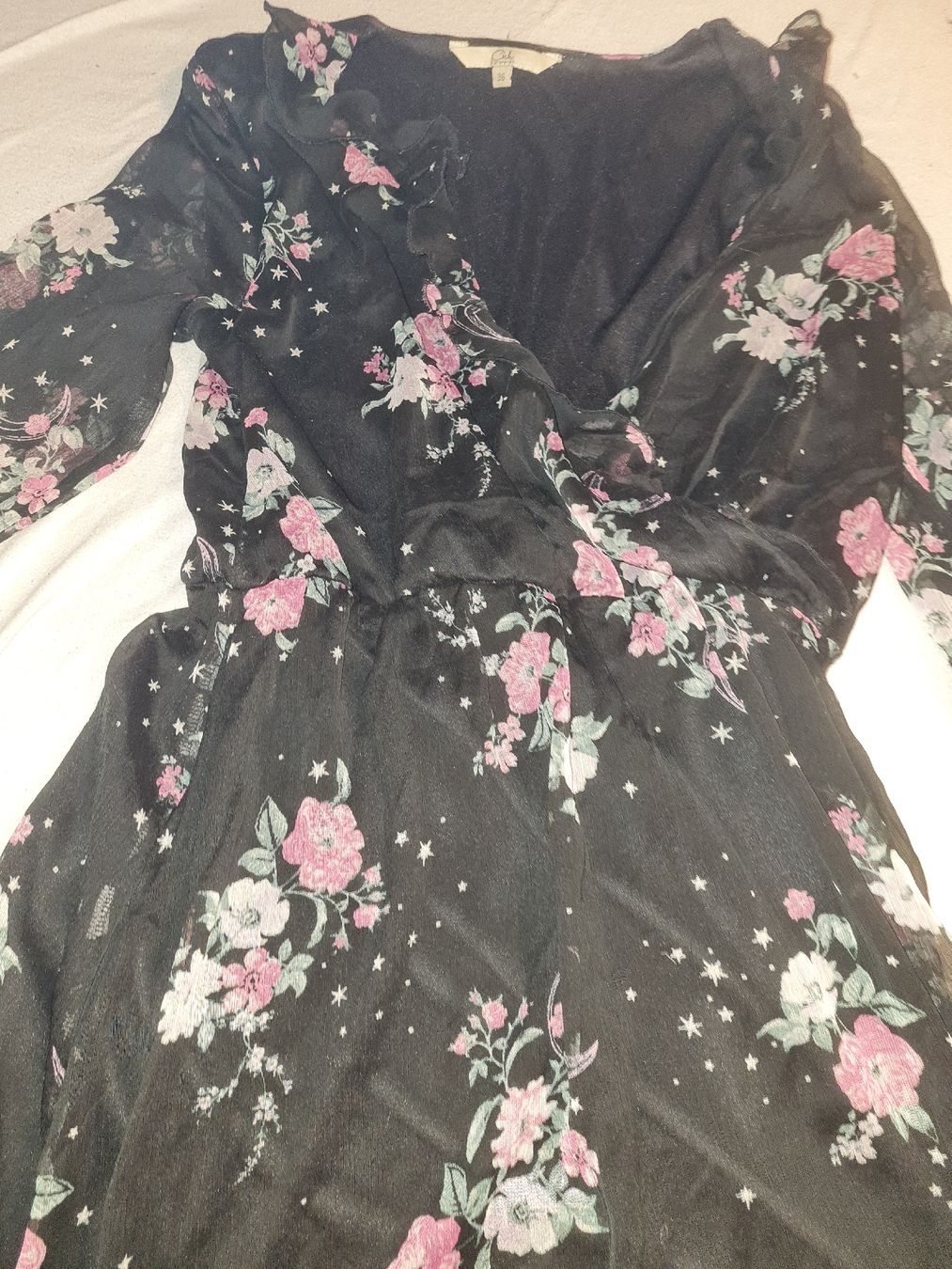 C&A Vestiti: Schwarzes kleid mit Blumenmuster, Grösse 36/S – Usato da Fällanden venduto da VelvetRaven94 1