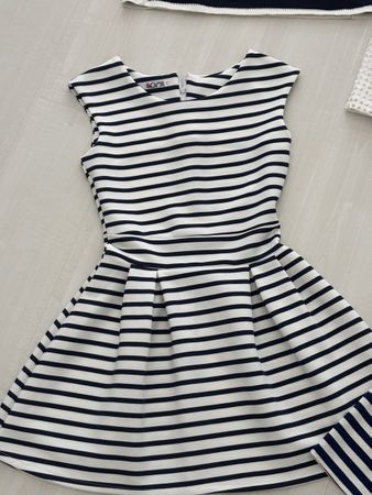 4   Sommerliches Streifenkleid Set, Grösse M/ 38Top Zustand!