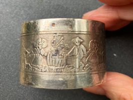 Französische Belle Epoque Silber 800 Serviettenring