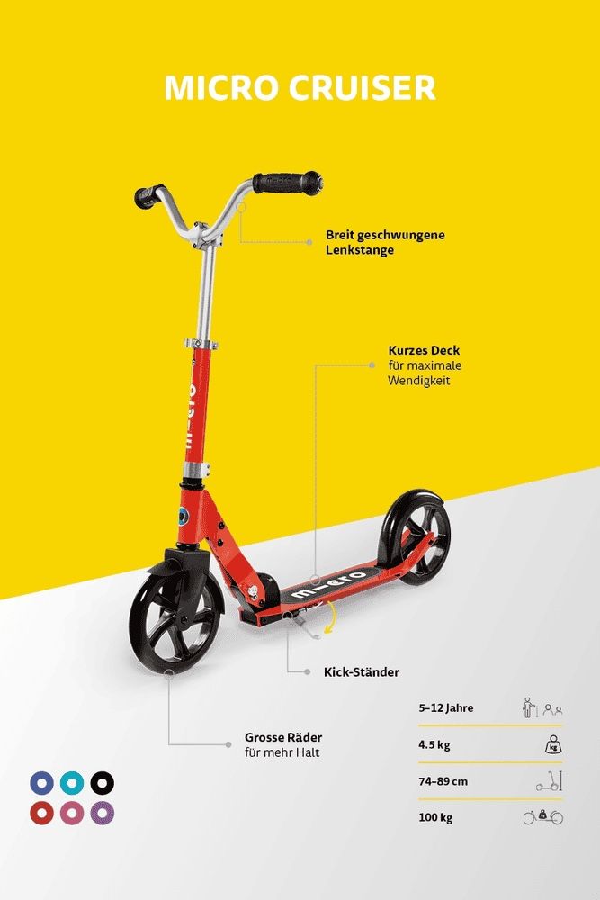 Micro Kickboard: Micro Cruiser pink  – D'occasion à Hinwil par Saturn116 3