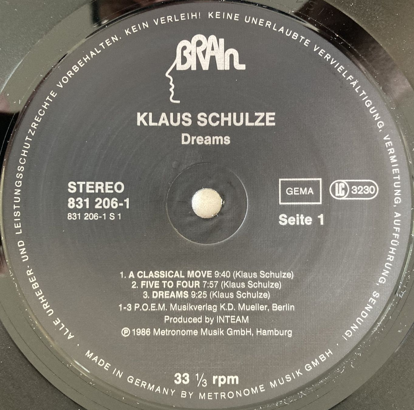 Dischi in vinile: KLAUS SCHULZE - DREAMS – Usato da Bottens venduto da hotter-than-hell 3