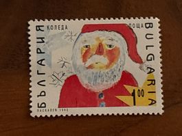 Weihnachtsbriefmarke Bulgarien 1992 Santa Claus 🎅🏼