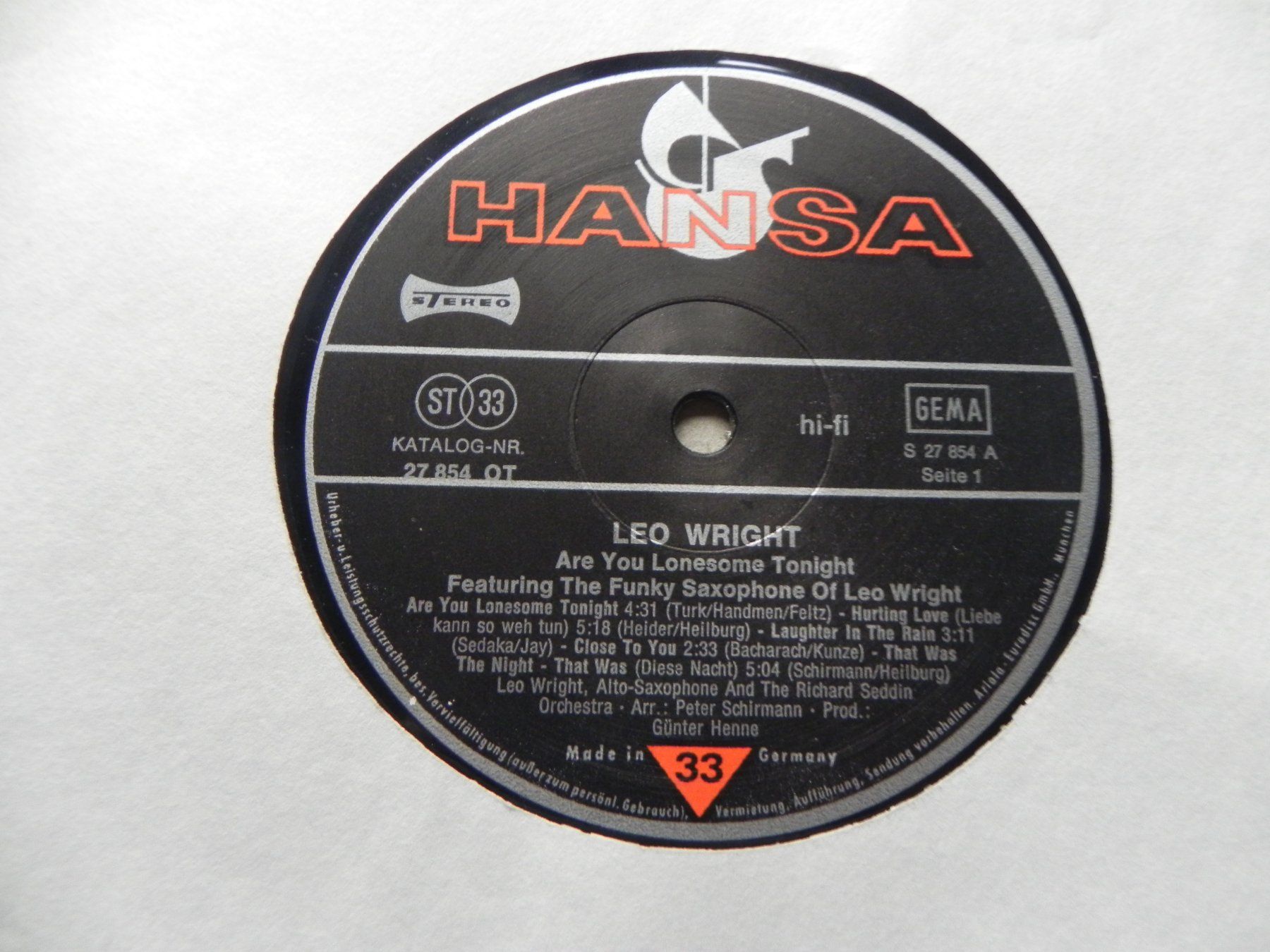 Dischi in vinile: LP mit Leo Wright Funky Saxophon Musik ca. 1975 – Usato da Siebnen venduto da krimsie 3