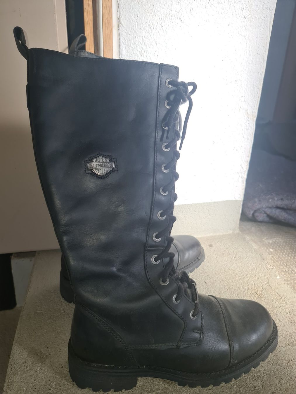 Harley-Davidson Scarpe da uomo: Harley-Davidson Lederstiefel, Gr. 41 – Usato da Reute AR venduto da angelflower