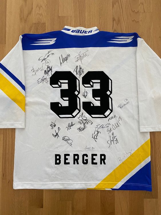 Maillot De Hockey HC La Chaux-de-Fonds #1 Wolf - Marque Oschsner Taille XL, Occasion