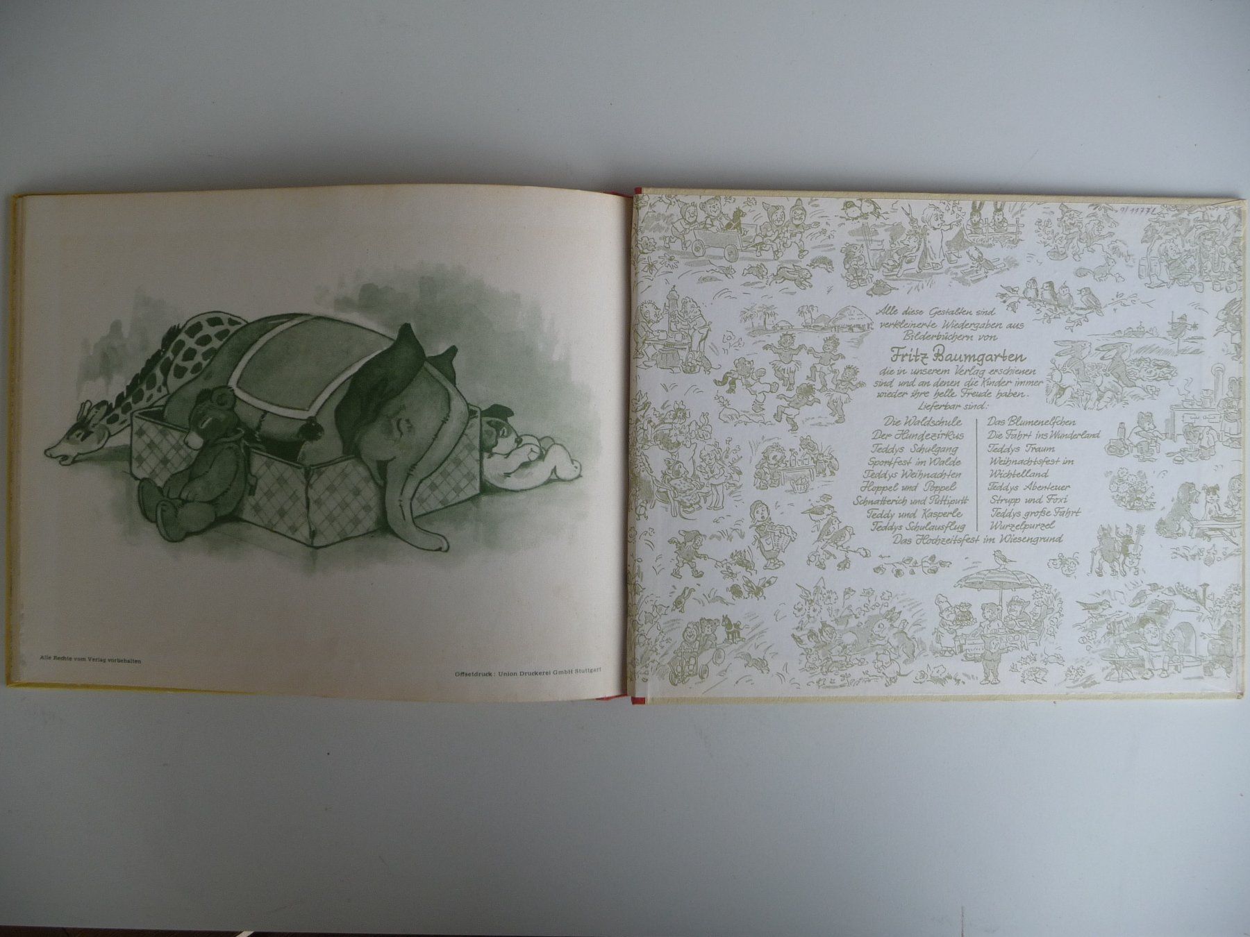 Libri: FRITZ BAUMGARTEN - TEDDY'S ABENTEUER, ANTIKES BILDERBUCH – Usato da Aesch BL venduto da Imoonlight 5