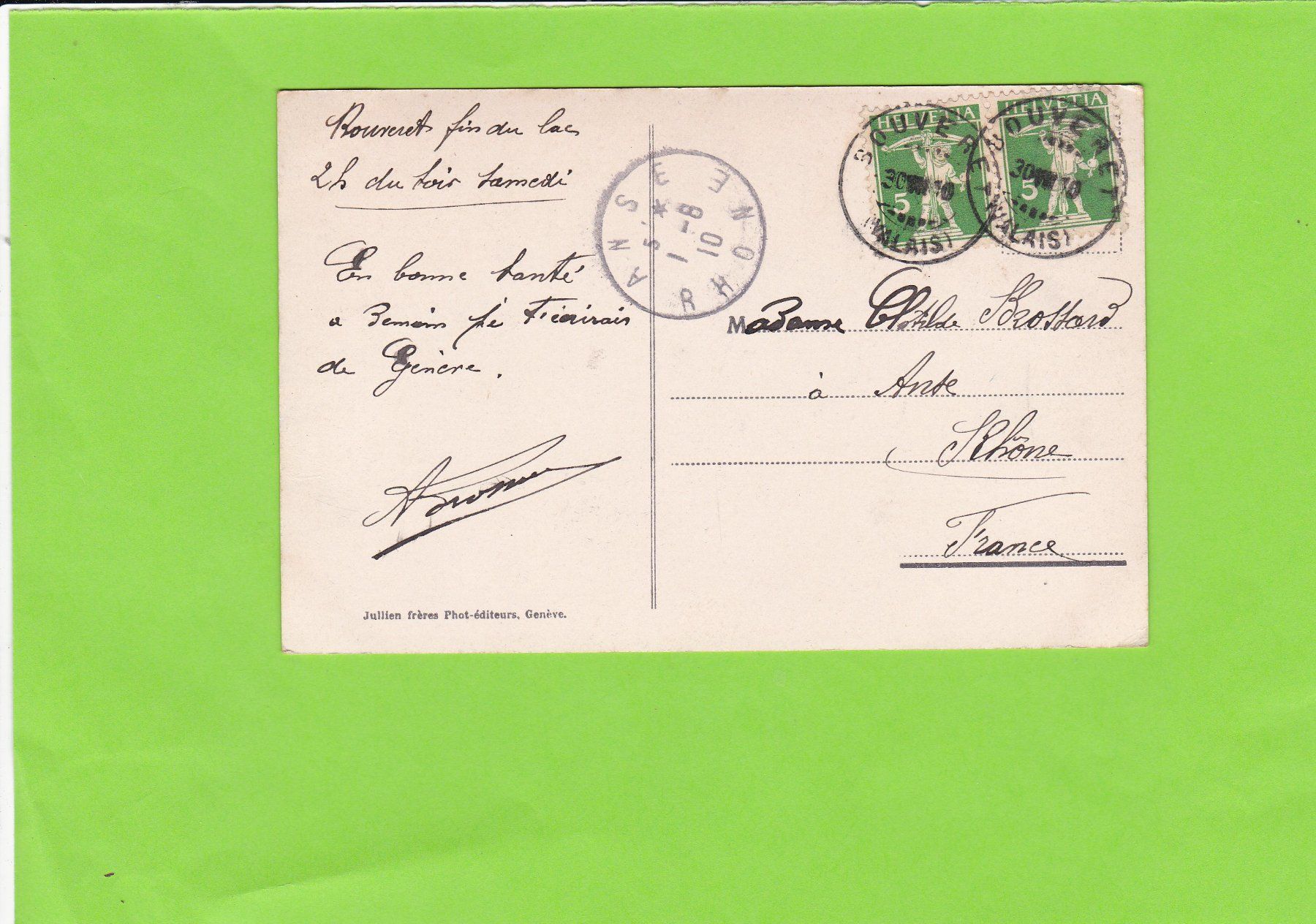 Cartoline postali: Lac du Grand St. Bernard-Chiens – Usato da St. Peterzell venduto da neckertal 1