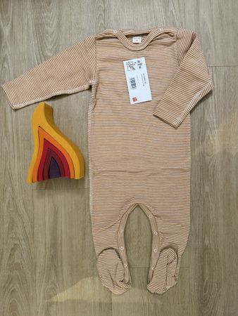 Neu Lilano Wolle/Seide Strampler Grösse 80