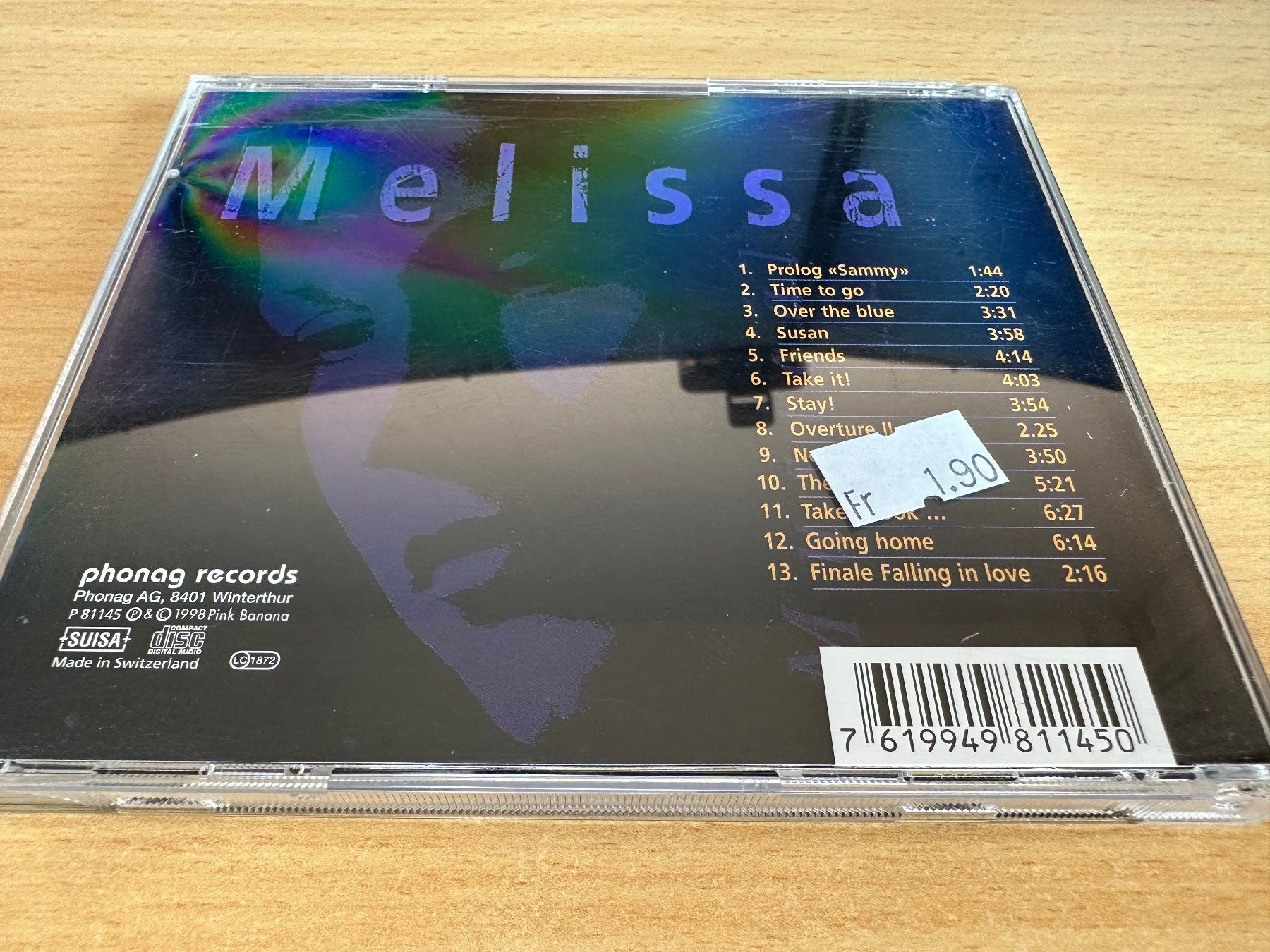 CD: Various – Melissa (Musical Selection) – Usato da Rikon im Tösstal venduto da Alpenmutz 1