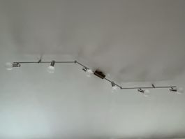 Grosse Deckenlampe, Metall, mit sechs Lampen