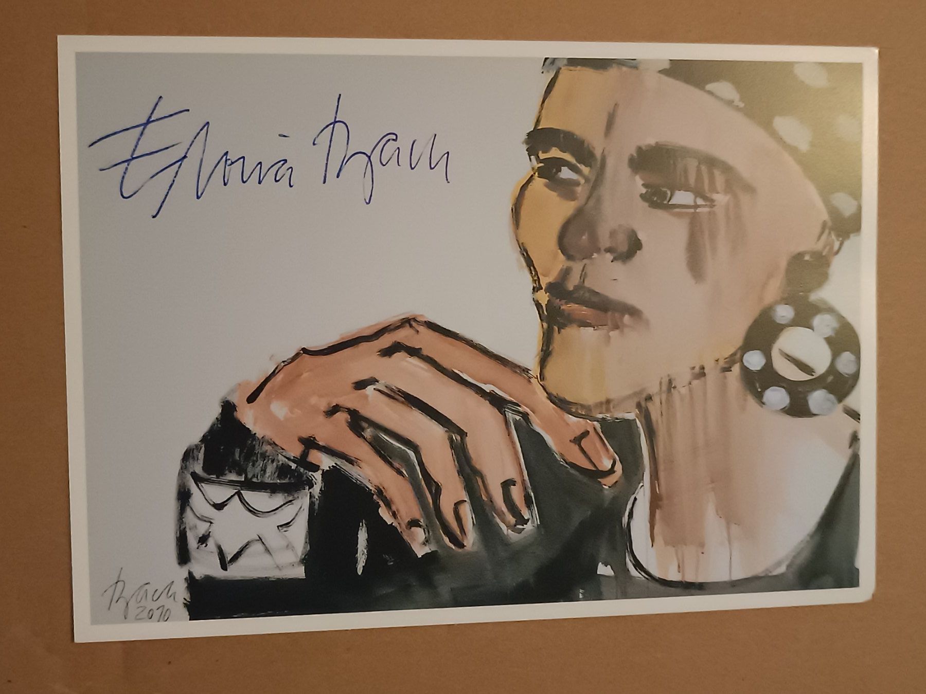 Autografi: Elvira Bach -Handsignierte Kunstkarte – Usato da Menziken venduto da Artographs