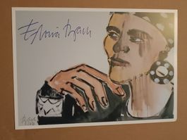 Elvira Bach -Handsignierte Kunstkarte