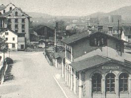 Zürich ALTSTETTEN: Bahnhof mit Werdmühle 1910