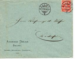Brief, Andreas Disler Ballwil 1889