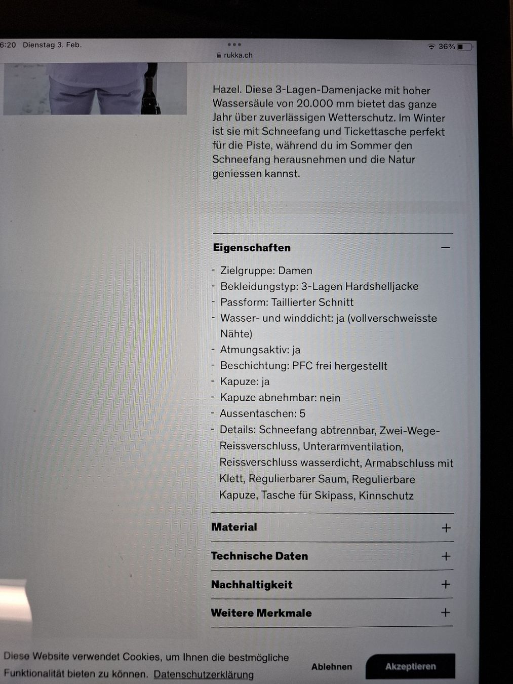 Rukka Giacche: Rukka Hazel Damenjacke, Gr. 38 – Nuovo (secondo la descrizione) da Arnegg venduto da Seesicht64 5