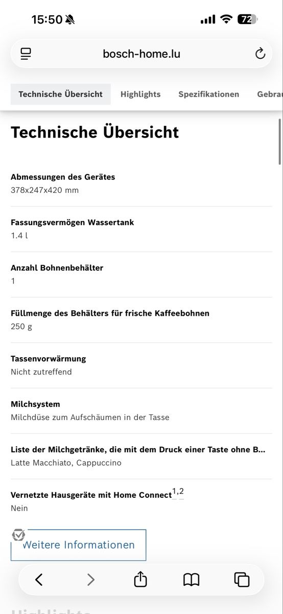 Bosch Kaffeemaschinen & Espressomaschinen: Bosch Kaffemaschine Vollautomat – Gebraucht aus Därligen von mai_lz9l 4