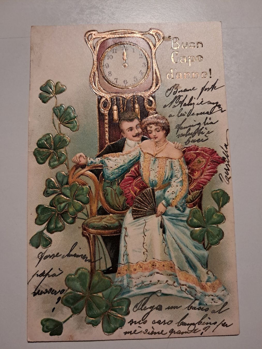 Cartoline postali: buon capo d'anno – Usato da Gorduno venduto da ema_7yhp