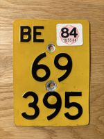 Mofanummer Nummernschild Mofa Töffli Bern BE 69 395
