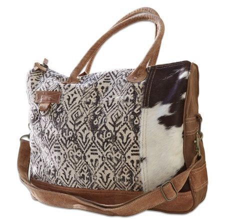 Sac en cuir style campagnard