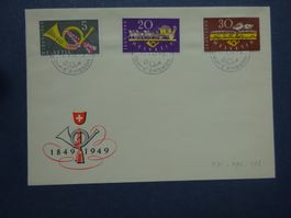 1949 Z-Nr.291-293 FDC ET BERNE - Adresslos