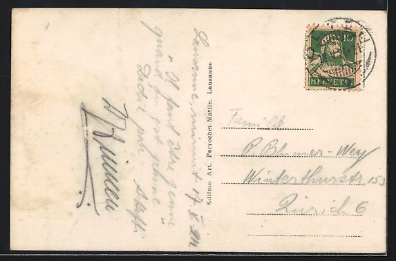 Cartoline postali: Lausanne, Place Centrale et Cathedrale – Usato da Berlin venduto da bartko-reher 1
