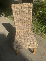 4 Rattan Stuhl, hellbeige, neuwertig, passt überall!