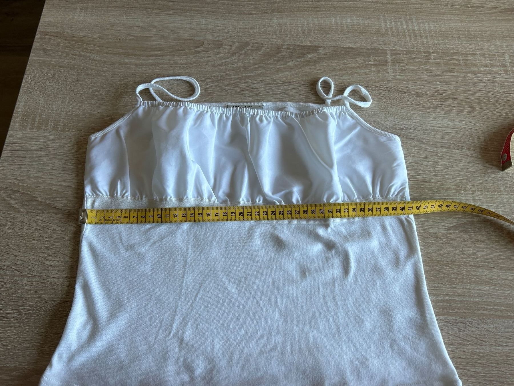 Top: Top mit Trägern weiss von Chaloc Gr. 42 – Usato da Brunnen venduto da Nala2929 8