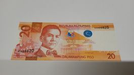 Philippinen 20 Piso 2016 Reis-Terrassen UNESCO Banknote