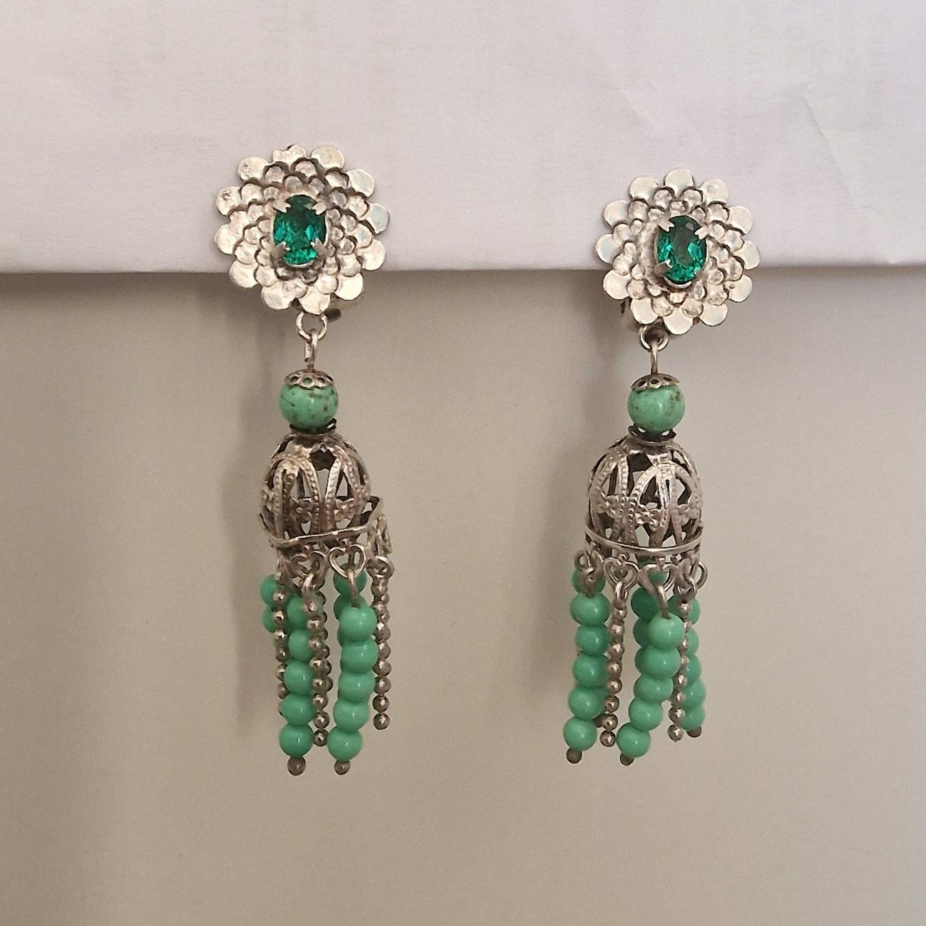 Ohrringe & -stecker: Wunderschöne antike filigrane Ohrringe im Art Deco Stil – Gebraucht aus Birr von sen_8djr 1