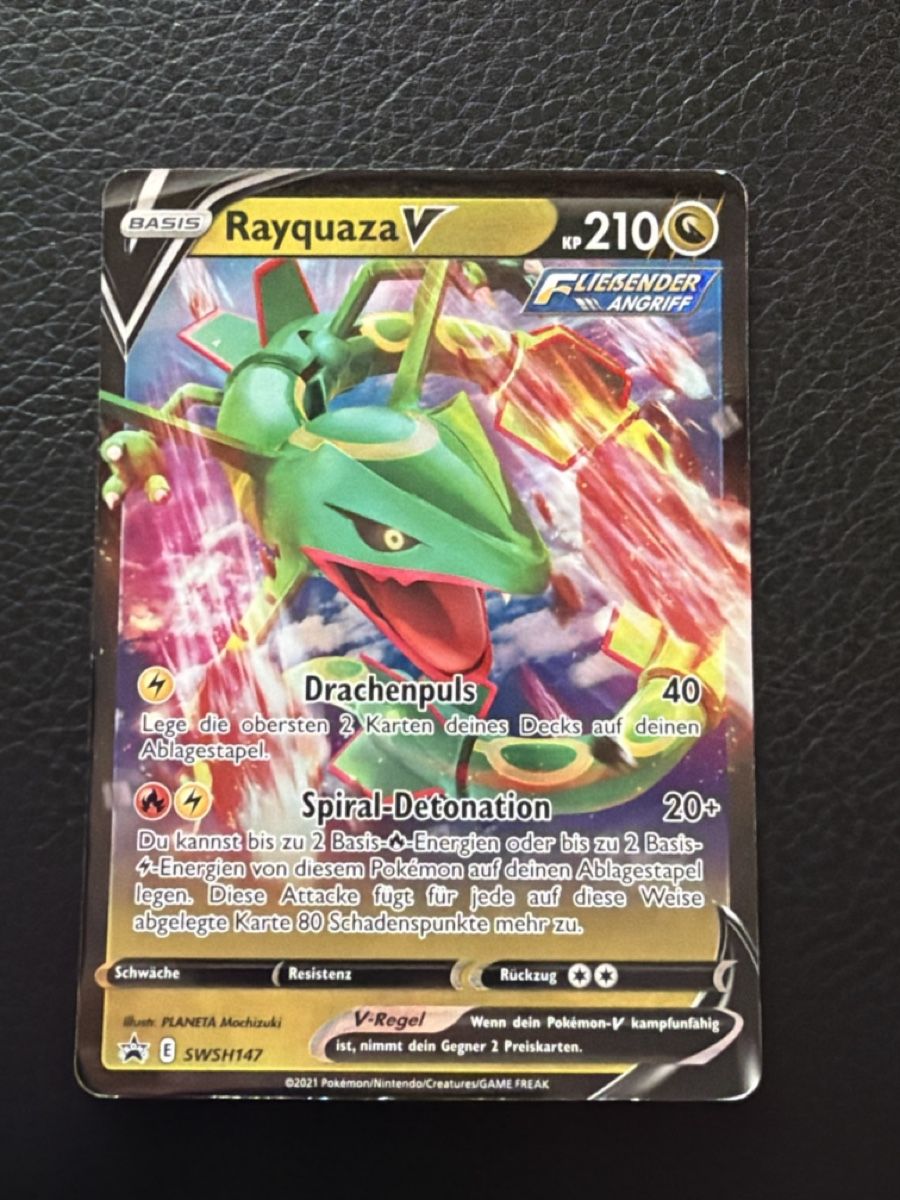 Pokémon Carte collezionabili: Rayquaza V SWSH147 – Usato da Hettlingen venduto da SanCor7206