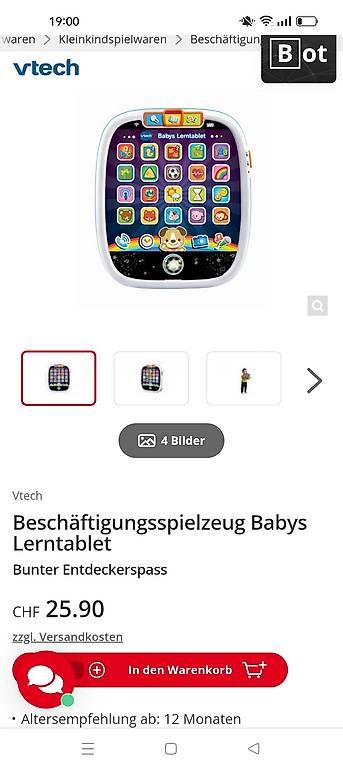 Vtech Giocattoli: Babys Lerntablet von vtech – Usato da Brienz BE venduto da fan_13 2