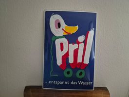 Emailschild Pril Ente Spülmittel Logo Emaille Schild Reklame